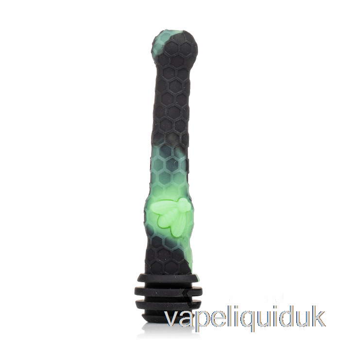 Stratus Honey Dipper Silicone Dab Straw Black / UV Slime (Black / UV Green) Vape Liquid